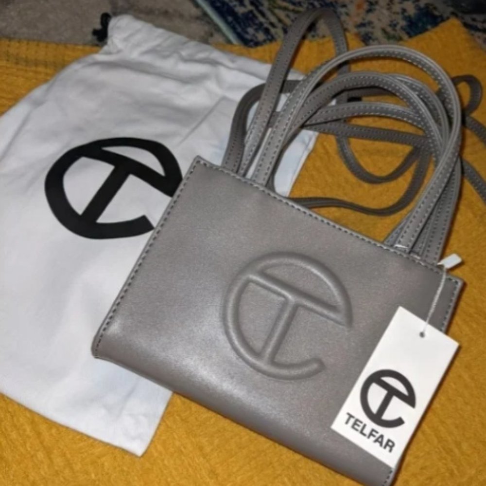 Telfar Small Gray Shopping Bag